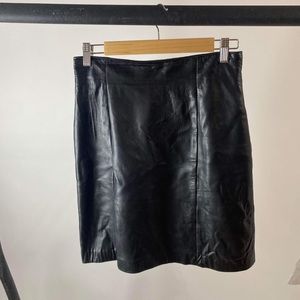DANIER Leather black skirt